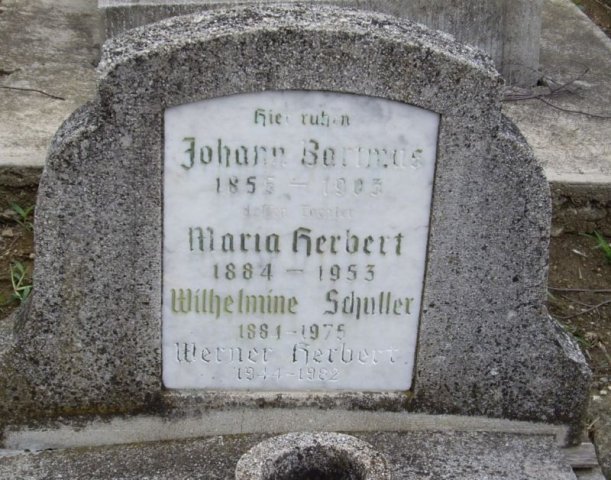 Bartmus Johann 1855-1903 Grabstein